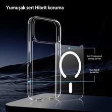 Ecovibe Psr Aksesuar 17 Pro Max Şeffaf Kılıf – M-Safe Hybrid Kapak, Şarj Uyumlu, Darbeye Dayanıklı Air Space Köşe, Kamera ve Ekran Koruma (17 Pro Max)