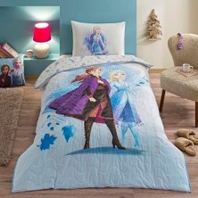 Ecovibe Sisters Standart Pamuk Nevresim Takımı, Mavi, Tek Kişilik