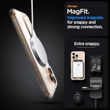 Ecovibe 16 Pro Max ile Uyumlu Ince Magsafe Kılıf Ultra Hybrid Sararma Karşıtı DURACLEAR™ Hava Kanalı TEKNOLOJISI™ Askeri Sınıf Koruma Magfit Frost Clear Mat Kapak - ACS08002