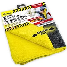 Ecovibe Çift Taraflı Profesyonel Mikrofiber Bez 50X40 cm | Araç ve Ev Için Etkili Temizlik