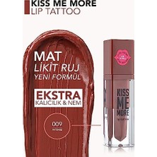 Ecovibe Kiss Me More Yüksek Pigmentli & Mat Bitişli Nemlendirici Likit Ruj 009 Intense