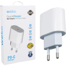 Ecovibe Type-C Hızlı Şarj Başlığı, Pd 20 Watt, Beyaz,