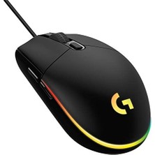 Ecovibe G G102 Kablolu Oyuncu Mouse, Lıghtsync Rgb Aydınlatma, 8.000 Dpı, 6 Programlanabilir Tuş, Siyah