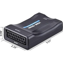 Ecovibe 4363 HDMI To Scart Av Video Çevirici Skart Dönüştürücü Adaptör