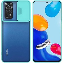 Ecovibe 11S Kılıf Slide Camera Lens Protection, Turkuaz