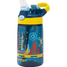 Ecovibe Gizmo Flip Uzay Tritan Çocuk Suluğu 420 ml Mavi
