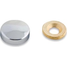Ecovibe Dekoratif Vida Kapağı Parlak Krom 25MM - 10 Adet