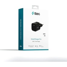 Ecovibe Smartcharger 30W Pd Usb-C Seyahat Hızlı Şarj Aleti Siyah 2SCP03