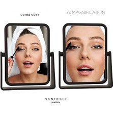 Ecovibe Danielle Tarafından 7x Büyütmeli Yumuşak Dokunuşlu Dikdörtgen Ayna - Mat Siyah