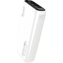 Ecovibe H005 20000 Mh Pd 27W ve USB 66W Fast Hızlı Şarj Dünya Standartlarına Uygun Polymer Batarya Birebir Amper LCD Göstergeli Powerbank