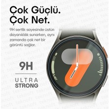 Ecovibe Galaxy 7 40MM Için 2'li Paket (2 Adet) Kolay Kurulum Otomatik Hizalama Aparatlı Şeffaf 9h Sertliğinde Gerçek Temperli Cam Ekran Koruyucu
