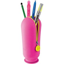 Ecovibe Hoop Kalem Çantaşi Fosforlu Pembe