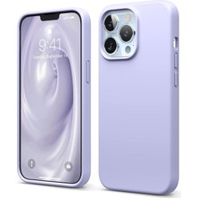 Ecovibe 13 Pro Ile Uyumlu Kılıf Tam Koruma Arka Kapak Soft ve Pürüzsüz Dış Yüzey Esnek Silikon Bye Arka Kapak (Lila, 13 Pro)