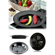 Ecovibe Közmatik Közleme Tavası – Patlıcan, Biber, Kestane, Mısır Için Ocak Üstü Közleme Tavası, Kestanematik Izgara Tava (1 Adet)
