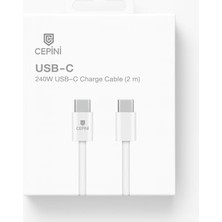 Ecovibe 240 W Usb-C Hızlı Şarj Kablosu Premium Uzun (2m) ​​​​​​​