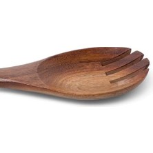 Ecovibe Doğal Akasya Ağacından El Oyması Servis Çatalı 26CM | Antibakteriyel, Dayanıklı ve Çevre Dostu Ahşap Kaşığı – Şık ve Uzun Ömürlü Mutfak Gereci