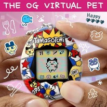Ecovibe Tamagotchi Orijinal Sanal Bebek Çiçekli Kumaş Deseni