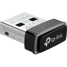 Ecovibe TX1U; AX300 Mbps, Tasarım, Tak ve Çalıştır, Linux ve Windows(11/10/7) Destekli, Wi-Fi 6 USB Adaptör