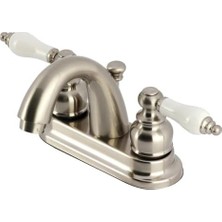 Ecovibe KB5618PL Restorasyon 4 Inç Lavabo Bataryası, Fırçalanmış Nikel