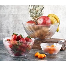 Ecovibe Depa-Ews 6763 Barok Şeffaf Akrilik Ufak Kare Kase,tekli