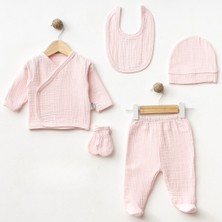 Sebi Prime Sebi Bebe %100 Pamuk Müslin Hastane Çıkışı (Pembe)