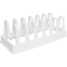 Ecovibe Tava, Tencere Kapağı Organizer, 6 Bölmeli Düzenleyici, Yer Kazandıran Kapak Standı