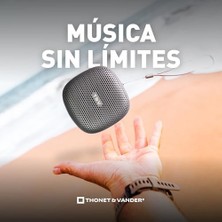 Bistopia Thonet & Vander 10W Rms Taşınabilir Bluetooth Hoparlör Ipx4 Su Geçirmez Sertifikalı 8 Saat Dinleme Süresi (Gunmetal Renk)