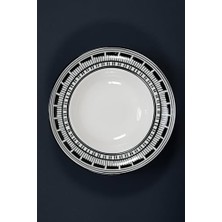 Ecovibe Via Aurelia 2’li 27 cm Italyan Desenli Porselen Makarna Kasesi Seti