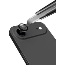 Ecovibe 17 Air Uyumlu Safir Lens Koruyucu – Ultra Dayanıklı Safir Cam, Kamera Koruma, Darbe Dayanıklı Çizilmez ve Hd Görüntü (Siyah)