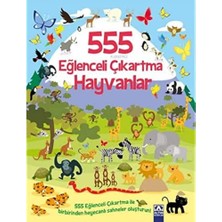 Ecovibe 555 Eğlenceli Çıkartma - Hayvanlar: 555 Eğlenceli Çıkartma ile Birbirinden Heyecanlı Sahneler Oluşturun!