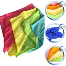 Ecovibe Mikrofiber Temizlik Bezleri, Aşındırmaz, Yeniden Kullanılabilir ve Yıkanabilir 4’lü Yüksek Emici, Tüy Bırakmayan Easyclean Bez, Çizgisiz Mucize Temizlik Bezi, Cam, Araba, Pencere, Ayna EASYSO2136