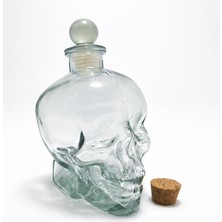 Pileli Store Cam Kurukafa Içecek Şişesi 16 cm