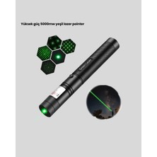 Uzun Mesafe Görünürlüklü Yeşil Lazer Pointer Şarjlı - Lisinya