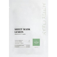 Bistopia VILLAGE11FACTORY Village 11 Factory Active Clean Sheet Mask Lemon 23 gr – Limon Maskesi