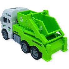 Temizlik Araçları Serisi - Sürtmeli Kamyon 12 cm  - 3626 (Lisinya)