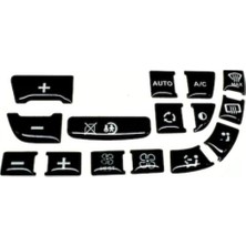 Piano Black Klima Tuş Takımı, Şık ve Modern Tasarım, Araç Için Uyumlu