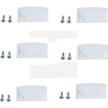 Bistopia Sineklik Tutamak, Beyaz 6 Adet (12 Adet Akıllı Montaj Vidası Ile Birlikte)