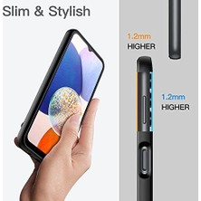 Ecovibe A34 Uyumlu Silicone Kılıf Şok Emici Full Kasa Koruma Sağlayan Kılıf (Siyah)