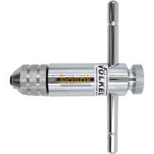 Völkel No:1 85 mm M3-10 Kısa Cırcırlı Kılavuz Kolu 10001