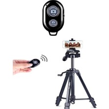 Ecovibe Bluetooth Uzaktan Kumanda Pilli Tüm Telefonlara Uyumlu Video Selfie ve Fotoğraf Çekme Siyah