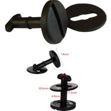 Zetoto Mini R50 Taban Döşeme Klipsi 51471881521 100 Adet