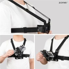 Ecovibe Aksiyon Kamera ve Telefon Tutucu Göğüs Askısı Gezi Seyahat ve Sürüşlerde Kullanmak Için Boyundan Kayıt Aparatı Cep Telefonu Göğüs Tutucu (Tüm Modeller Ile Uyumlu) Rmx-81