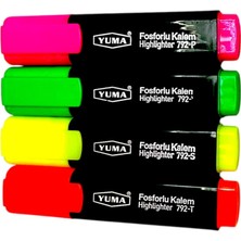 Bistopia Yapı Fosforlu Blisterli Kalem 4 Lü YM-792-4