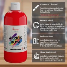 Bistopia Kırmızı Akrilik Boya 500GR