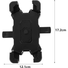 Bistopia Cep Telefonu Tutucusu, Kaymaz ve Titreşim Önleyici Bisiklet Telefon Tutucu, 12.1 Ila 17.2 cm Arası Telefonlar Için Uyumlu, Gidon Montajlı Telefon Klipsi
