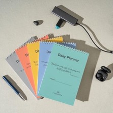 Bistopia Günlük Planlayıcı Defter, Yapılacaklar Listesi Not Defteri, Spiral Defter, Kontrol Listesi, Iş Için Defterler, Kişisel Düzenleyici Not Defteri, Günlük Görev Defteri (Ingilizce) (Yeşil)