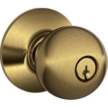 Daders Home F51A Orb 609 Yörünge Düğmesi Anahtarlı Giriş Kilidi, Antik Pirinç