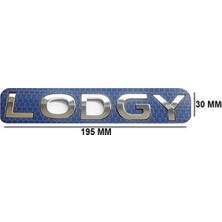 Zetoto Dacia Lodgy Yazısı 30 mm - 195 mm