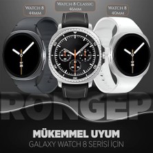 Daders Home ile Uyumlu  Dynamic Loop Kordon Galaxy 8 44MM/40MM/ 46MM Için Premium Yumuşaklıkta Galaxy 8 Kordonu Çift Renkli Silikon 8 Kordon