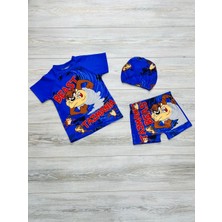 Öykü Kids Boneli Üç Parça Erkek Çocuk Mayo